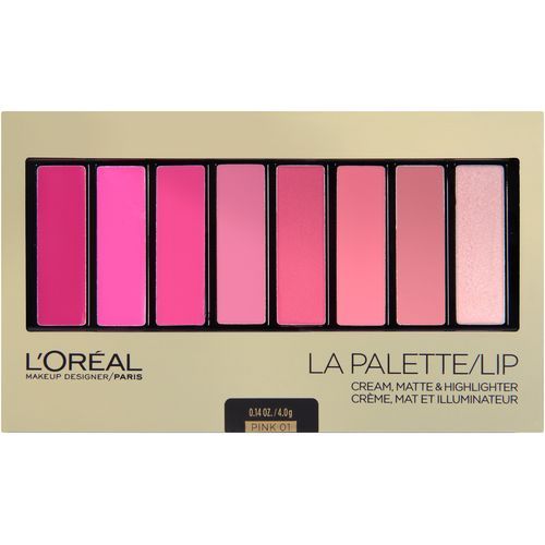 La Palette Lip Cream Matte & Highlighter - 01 Pink
