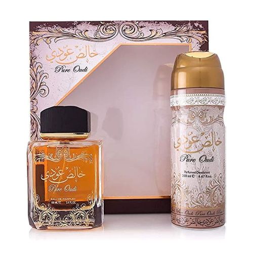 Pure Oudi Eau De Parfum + Deo Spray - For Unisex 100ml