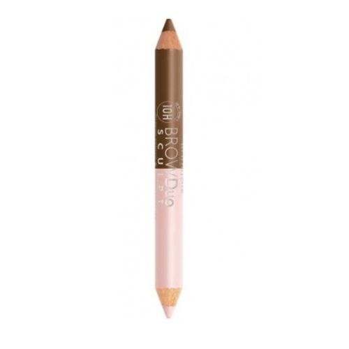 Brow Duo Sculpt 2 In 1 Eyebrow Pencil & Highlighter-22 Chestnut