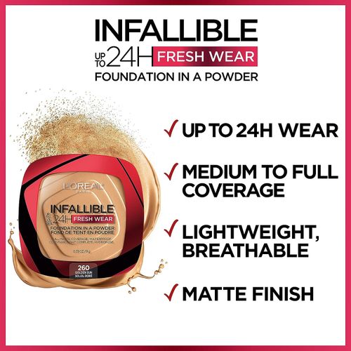 Infaillible 24h Fresh Wear Powder Foundation - 10 Porcelain