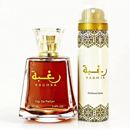 Raghba Eau De Parfum + Deo Spray - For Unisex 100ml