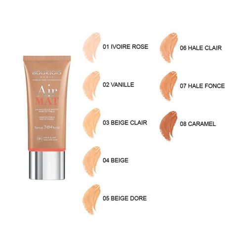 Air Matte Finish 24H Face Foundation - 07 Hale Fonce Toast