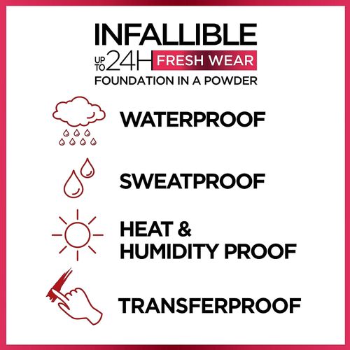 Infaillible 24h Fresh Wear Powder Foundation - 40 Cashmere