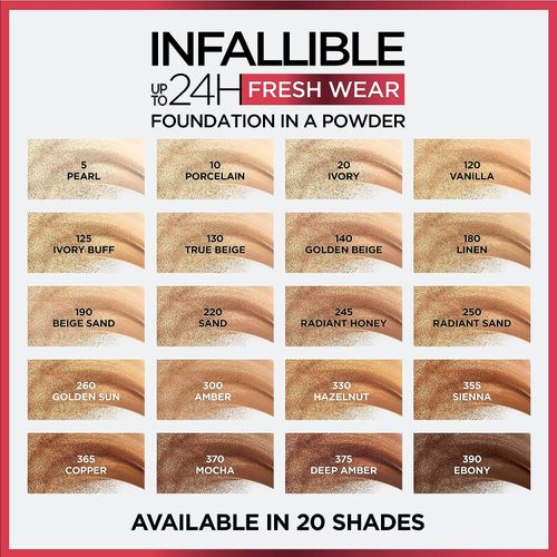 Infaillible 24h Fresh Wear Powder Foundation - 40 Cashmere