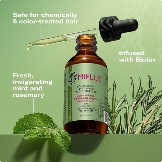 Mielle Rosemary Mint Hair Straightening and Strengthening Oil - 60ml