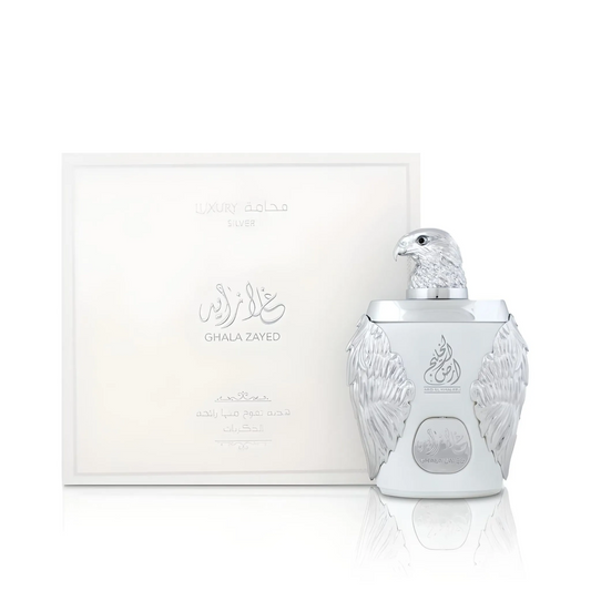 Ghala Zayed Luxury Silver Eau De Parfum by Ard Al Khaleej - For Unisex  100ml