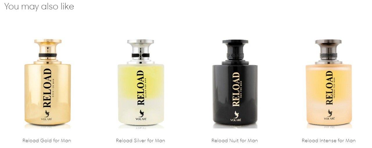 Reload Silver Eau de Parfum - For Men ( inspired by Hugo Boss Bottled) 100ml