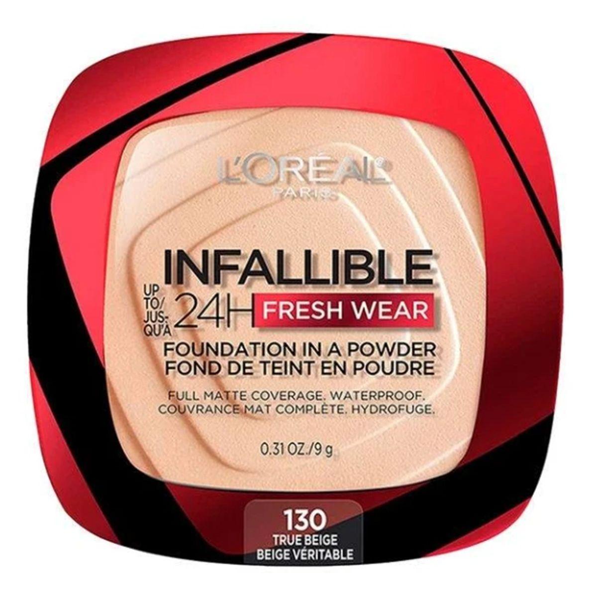 Infaillible 24h Fresh Wear Powder Foundation -130 True Beige