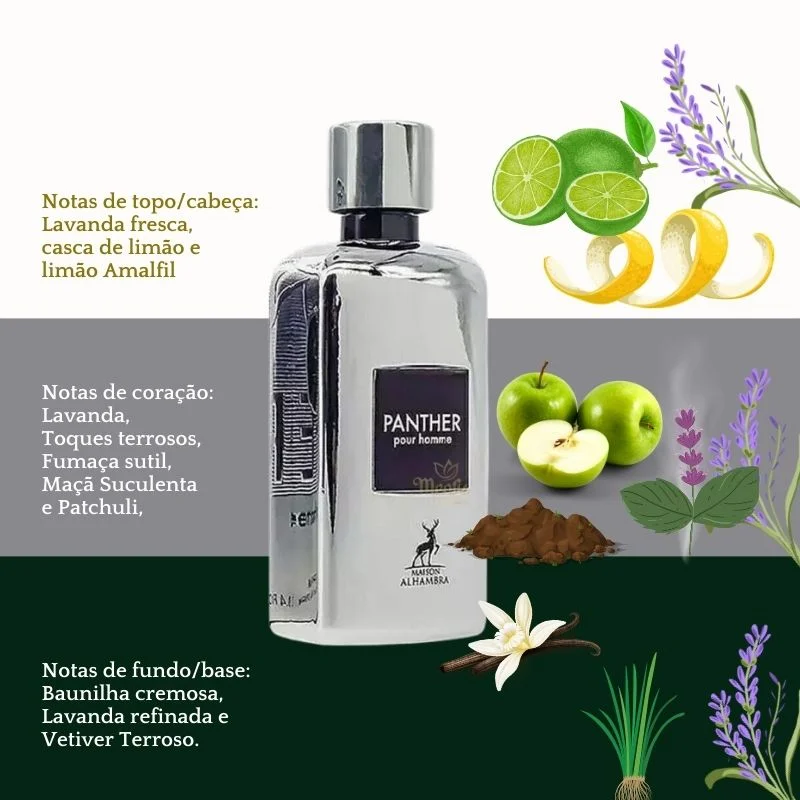 Panther Pour Homme Eau De Parfum - For Men 100ml