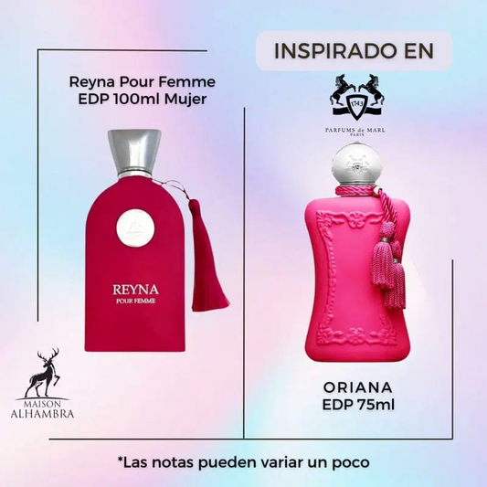 MAISON ALHAMBRA REYNA POUR FEMME - 100 ML (Inspired by Oriana Parfums De Marly )