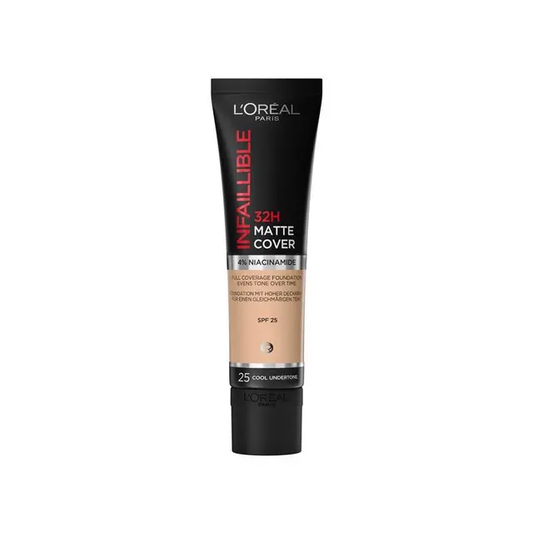 Infallible 32H Matte Cover Foundation With 4% Niacinamide - 25 Cool Undertone