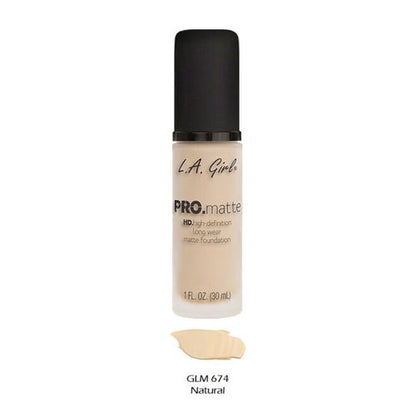 Pro Matte HD High Definition Longwear Foundation - GLM674