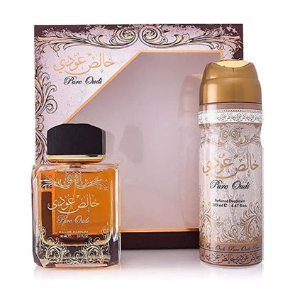 Pure Oudi Eau De Parfum + Deo Spray - For Unisex 100ml