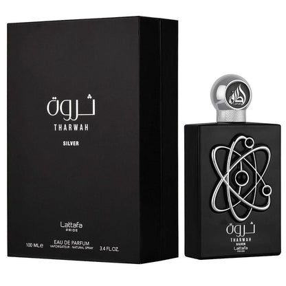 Tharwah Silver Eau De Parfum - For Men  100ml