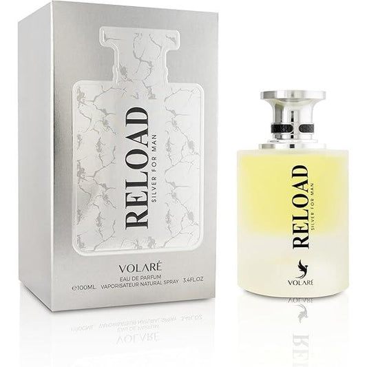 Reload Silver  Eau de Parfum - For Men (  inspired by Hugo Boss Bottled) 100ml