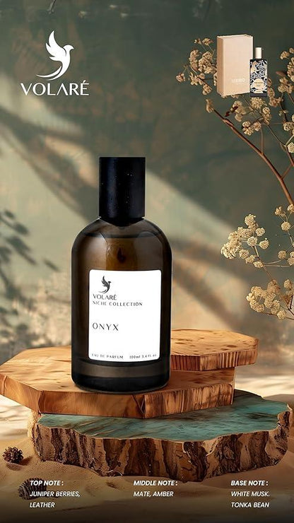Onyx Niche Collection Eau De Parfum - For Unisex ( inspired by Memo Paris Irish Leather) 100ml