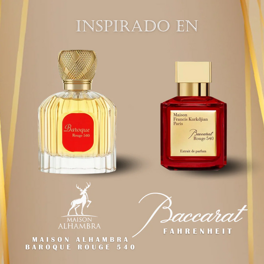 La Rouge Baroque Eau de Parfum for Women -100m (Inspired by Baccarat Rouge 540)