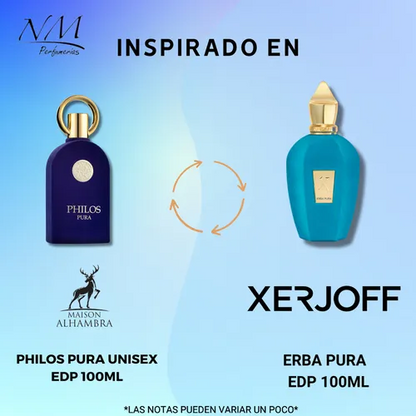 Philos Pura Perfume 	Eau de Parfum - For Unisex 100ml