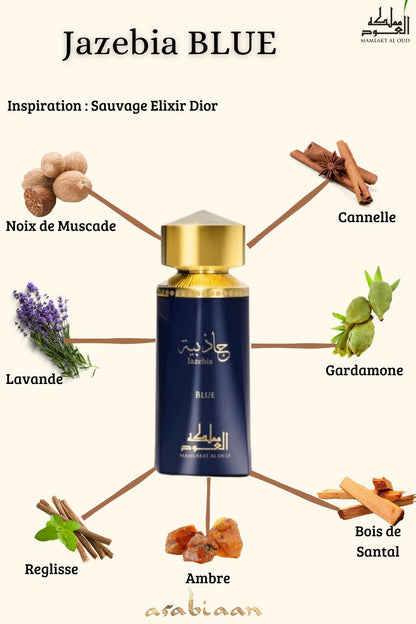 Jazebia Blue Eau de Parfum - for men 100ml