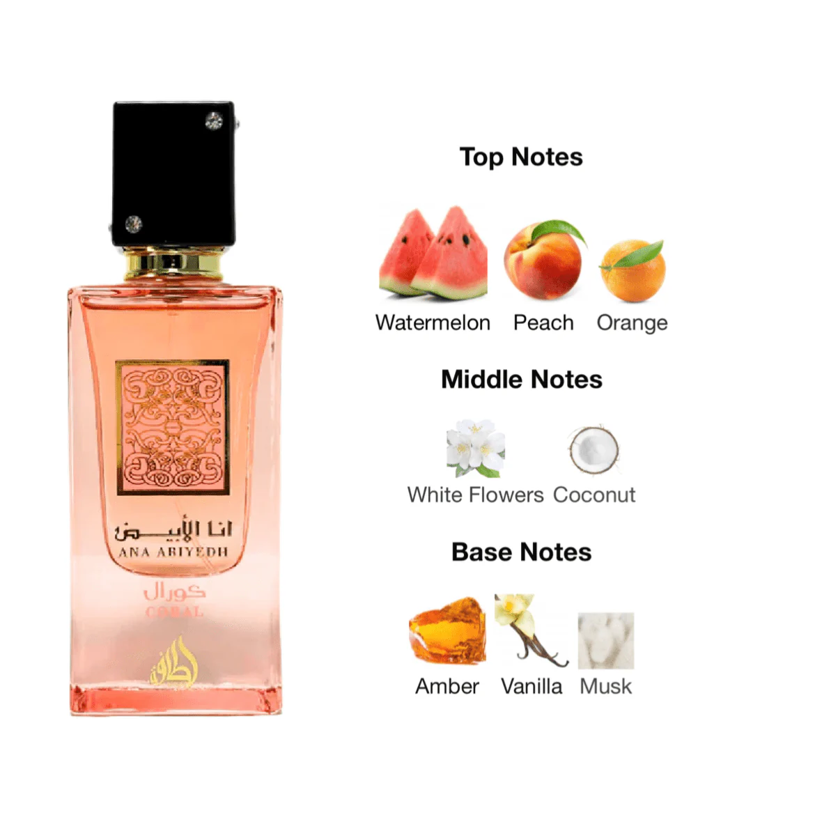 Ana Abiyedh Coral Eau De Parfum - For Unisex - 60ml