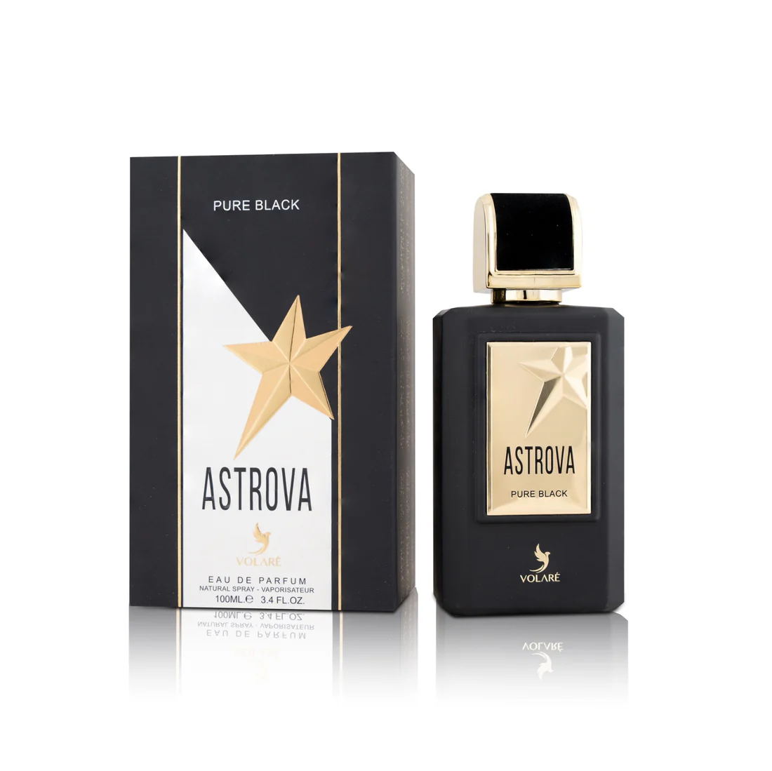 عطر أستروفا بيور بلاك أو دو بارفان - للرجال (مستوحى من عطر موغلر أمين بيور مالت) - 100 مل
