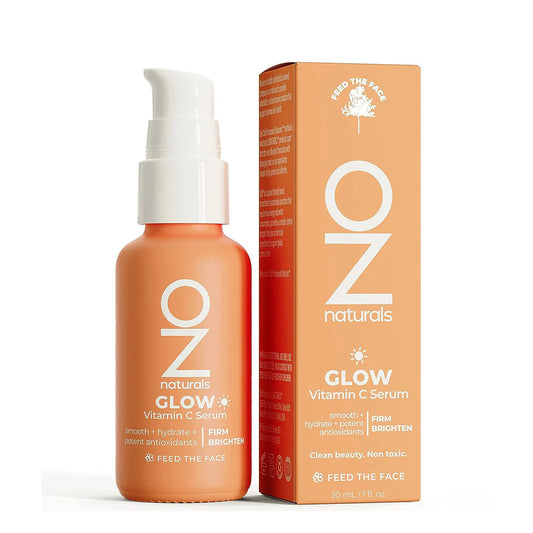 OZ Vitamin C Serum, Anti-Aging Serum with Hyaluronic Acid, Pure Vitamin E and Rosehip Oil, Natural Antioxidant Face Serum for a Brighter - 30ml